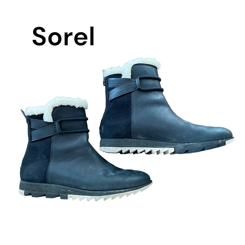 SOREL Black Harlow Bootie Cozy size 7